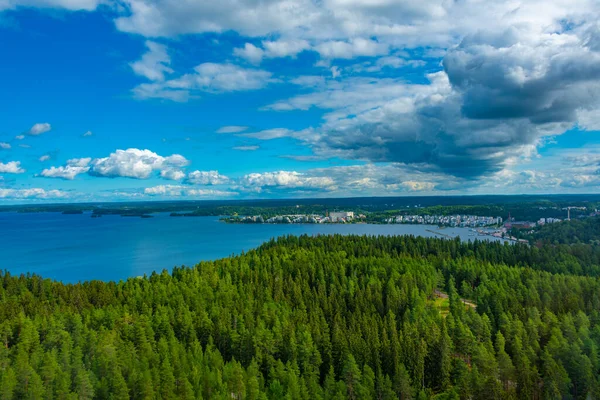 Panorama View Vesijarvi Lake Finland — Stock Photo, Image
