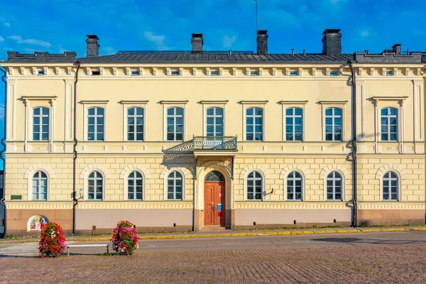 Historisches Gebäude Der Finnischen Stadt Loviisa — Stockfoto