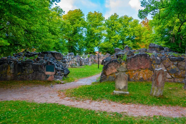 Las Ruinas Iglesia Santísima Trinidad Rauma Finlandia — Foto de Stock