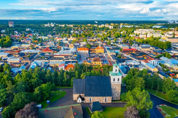 Panorama Kostela Kříže Finského Města Rauma — Stock fotografie