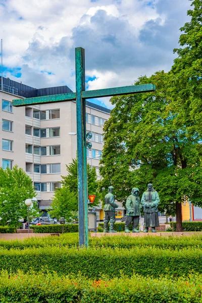 Kinci Dünya Savaşı Anıtı Pori Finlandiya — Stok fotoğraf