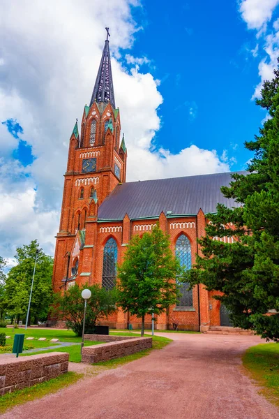 stock image Central Pori Church in Finland.