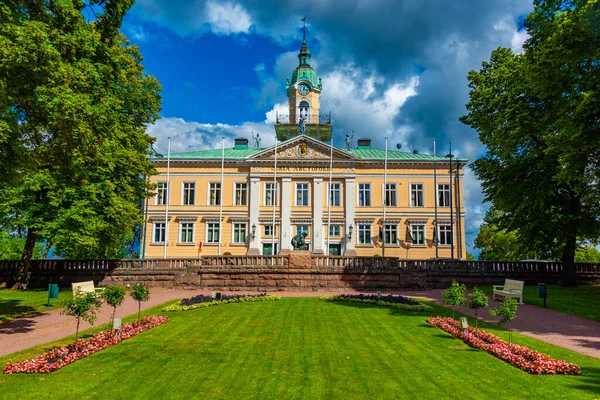芬兰Pori镇的老市政厅 — 图库照片