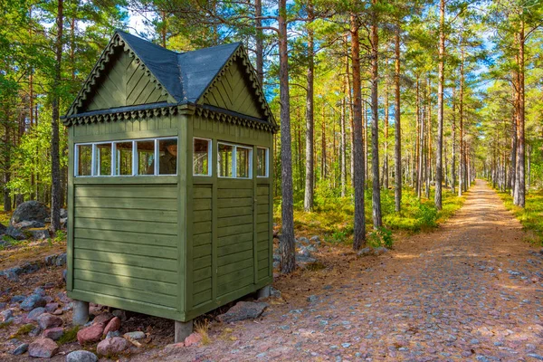 Finlandiya 'daki Aland Adalarında Salis Battery Hill.
