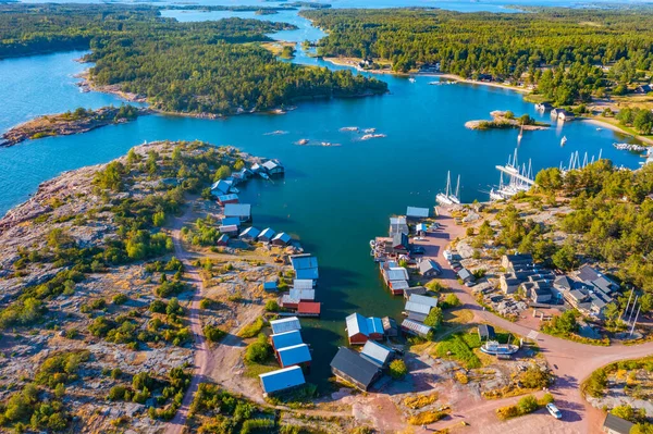 stock image Panorama view of Karingsund situated at Aland islands in Finland