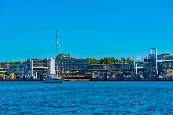 Finlandiya Nın Mariehamn Limanındaki Feribot Terminali — Stok fotoğraf