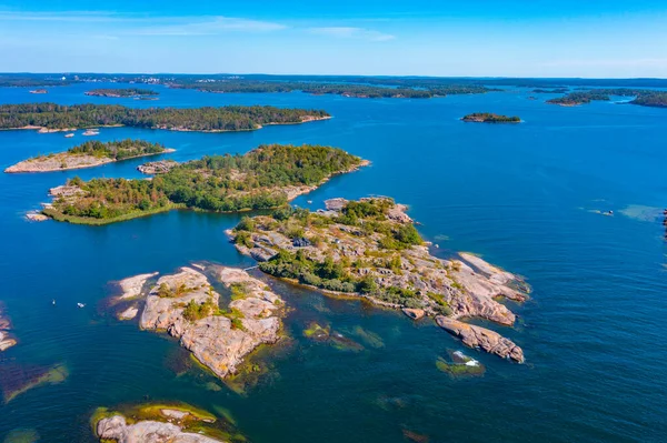 stock image Rocky islets forming Aland archipelago in Finland.