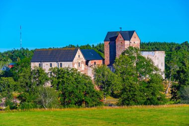 Finlandiya 'daki Aland Adalarındaki Kastelholm Kalesi.