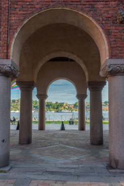 Stockholm, İsveç 'teki belediye binasının atari salonu..