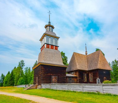 Finlandiya 'daki eski Petajavesi Kilisesi.