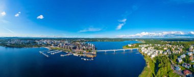 Jyvaskyla, Finlandiya 'nın Panorama görünümü.