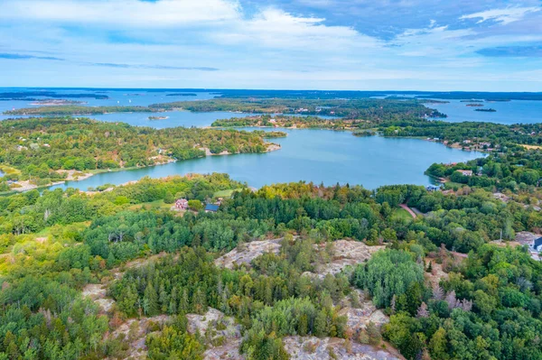 Vista Panoramica Dell Arcipelago Aland Vicino Jarso Finlandia — Foto Stock