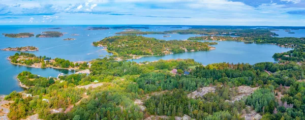 stock image Panorama view of Aland archipelago near Jars in Finland.