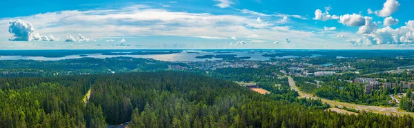 Panorama Över Finska Staden Kuopio — Stockfoto