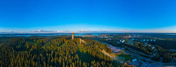Puijo Toren Ski Jumping Sport Complex Finse Stad Kuopio — Stockfoto