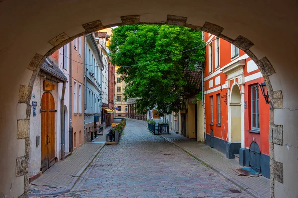 Eski Şehir Riga Letonya Cephaneliğin Doğuşu — Stok fotoğraf