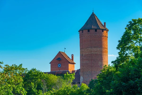 Вид Замок Тураїда Латвії — стокове фото