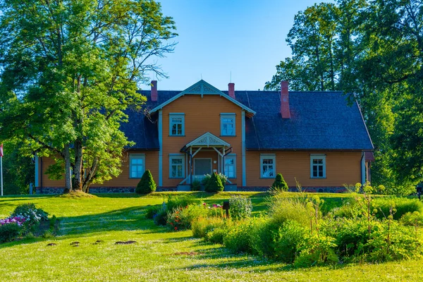 Історичні Будівлі Музейному Заповіднику Тураїда Латвії — стокове фото
