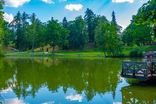 Parco Del Castello Cesis Lettonia — Foto Stock