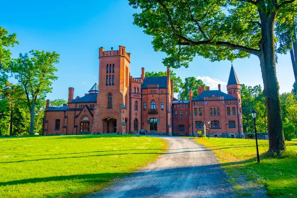 stock image Sangaste castle in Estonia during a sunny day.