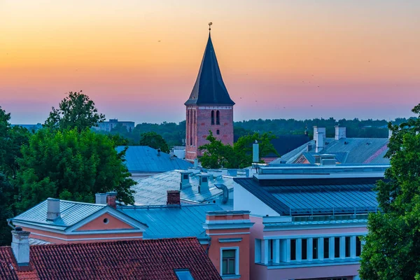 Vue Aérienne Ville Estonienne Tartu — Photo