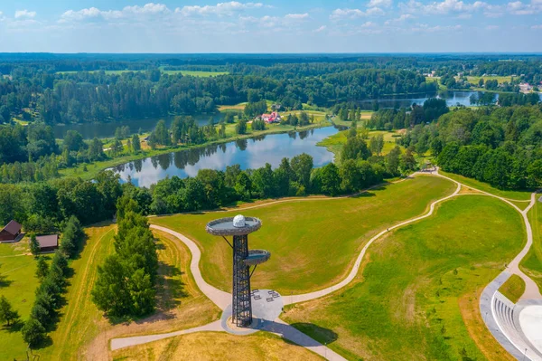 Estonya Kırmızı Gözcü Kulesi — Stok fotoğraf