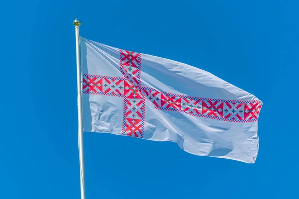 Bandeira Oficial Nação Seto Estônia — Fotografia de Stock