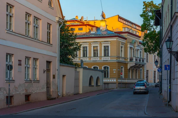 Jalan Kota Tua Tartu Estonia — Stok Foto