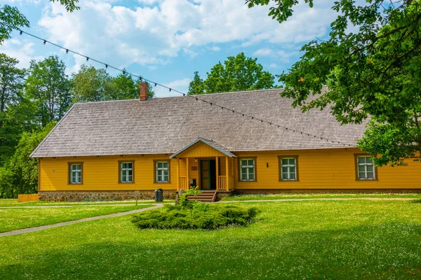 Museum Einer Traditionellen Kirchlichen Schule Palamuse Estland — Stockfoto