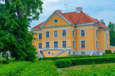 Estonya 'daki Palmse malikanesinin manzarası.