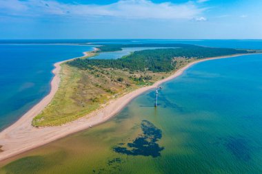 Estonya 'nın Saaremaa adasındaki Kiipsaare deniz feneri..