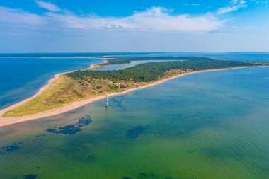 Estonya 'nın Saaremaa adasındaki Kiipsaare deniz feneri..