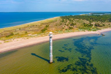 Estonya 'nın Saaremaa adasındaki Kiipsaare deniz feneri..