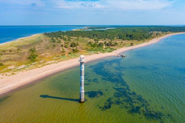 Estonya 'nın Saaremaa adasındaki Kiipsaare deniz feneri..