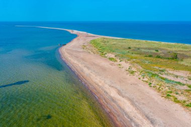 Estonya 'daki Kiipsaare yarımadasının doğal manzarası.