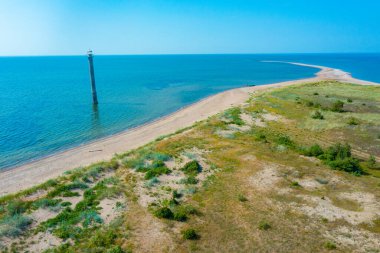Estonya 'nın Saaremaa adasındaki Kiipsaare deniz feneri..