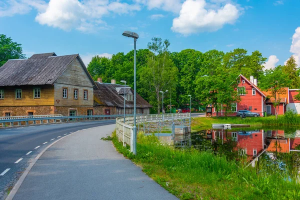 Edifici Storici Nel Villaggio Estone Palamuse — Foto Stock
