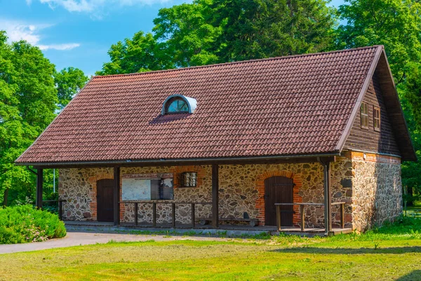 Historische Gebäude Estnischen Dorf Palamuse — Stockfoto