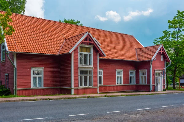 Edifícios Históricos Aldeia Estónia Palamuse — Fotografia de Stock
