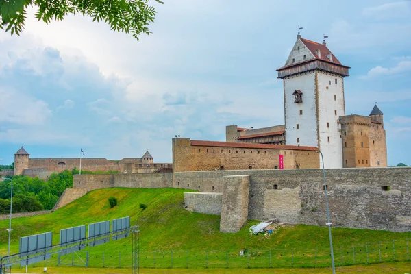 Estonya Daki Narva Kalesi Manzarası — Stok fotoğraf
