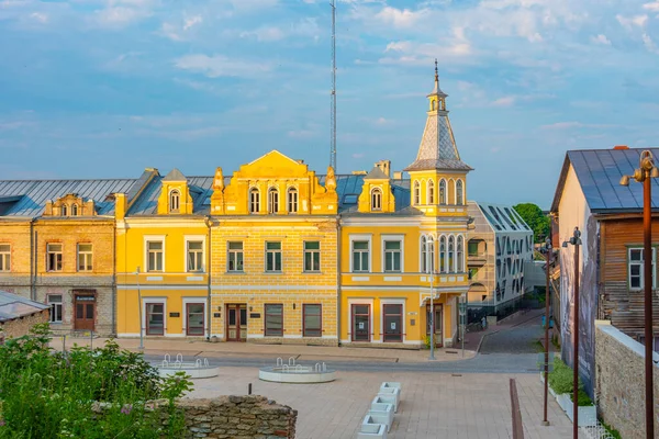 Färgglada Hus Gamla Staden Rakvere Estland — Stockfoto