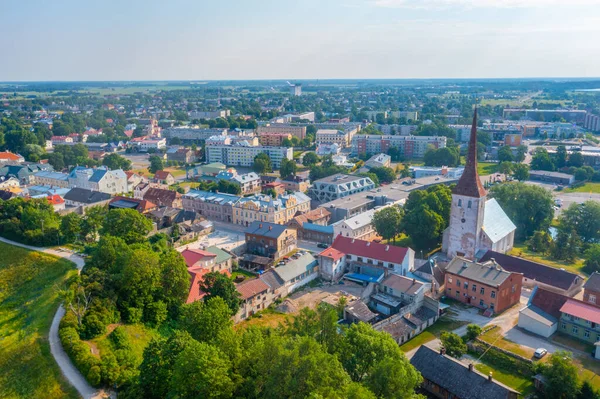 Stock image Aerial view of Estonian town Rakvere.