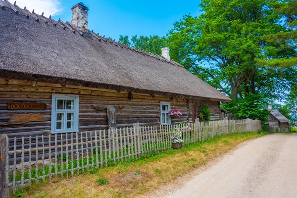 Casas Madera Pueblo Estonio Altja —  Fotos de Stock