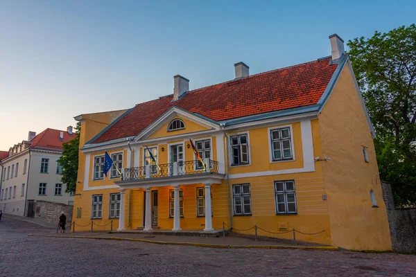 stock image Colorful houses in the Estonian city Tallin..