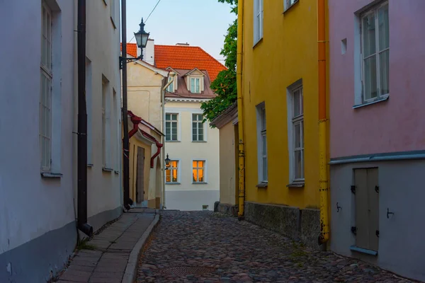 Färgglada Hus Estniska Tallin — Stockfoto