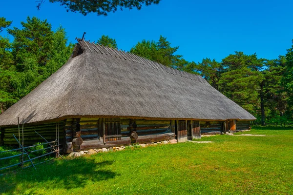 stock image Wind mill at the Estonian Open Air Museum in Tallin.