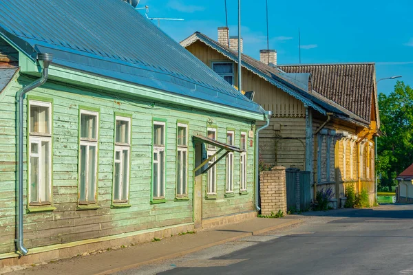 エストニアの旧市街にある木造住宅 — ストック写真