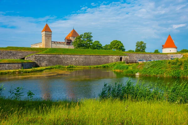 Vista Castelo Kuressaare Estónia — Fotografia de Stock