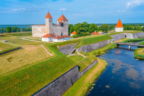 Estonya Daki Kuressaare Kalesi Panoraması — Stok fotoğraf