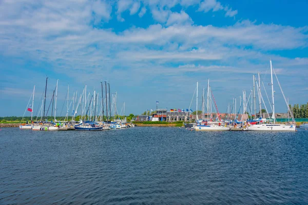Marina Nella Città Estone Kuressaare — Foto Stock
